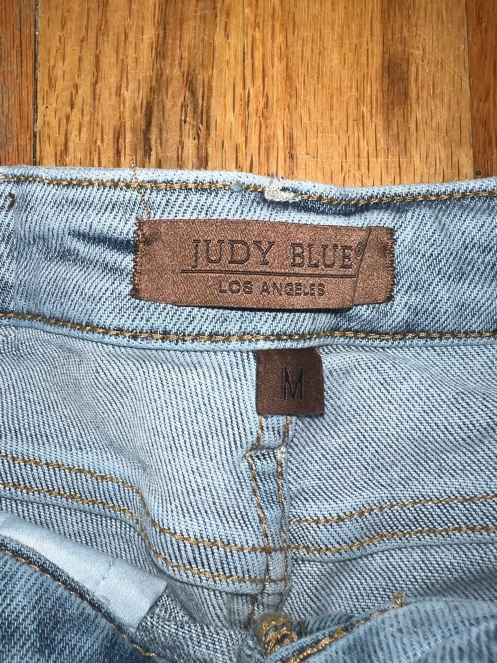 Judy Blue Light Wash High-Rise Denim Shorts - Picture 3 of 3